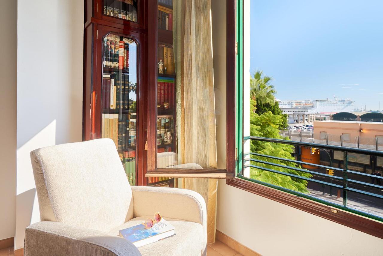 Apartamento En Centro Ciudad Con Vistas Al Mar Malaga Bagian luar foto