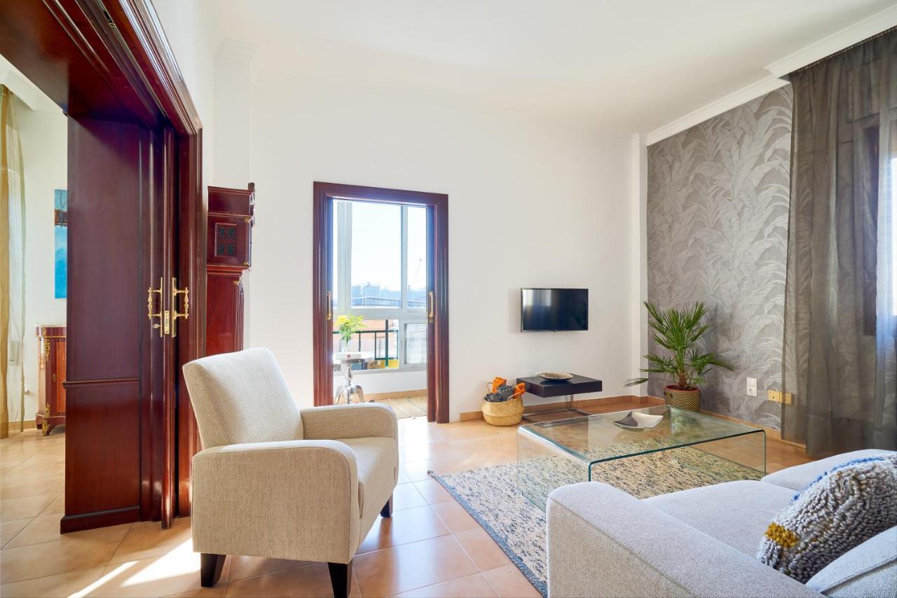 Apartamento En Centro Ciudad Con Vistas Al Mar Malaga Bagian luar foto